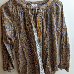 Paisley Peasant Top, large